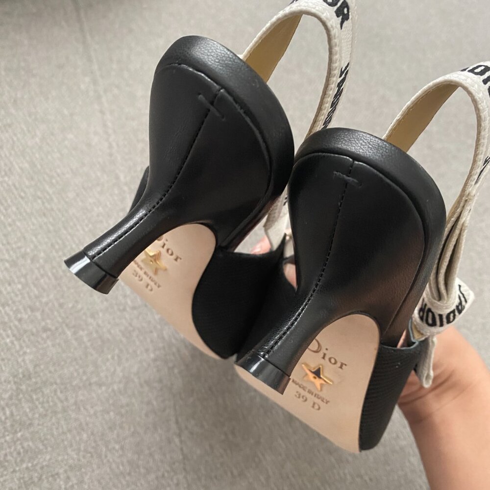 Dior Black and Cream Heels - Picture 6 of 6